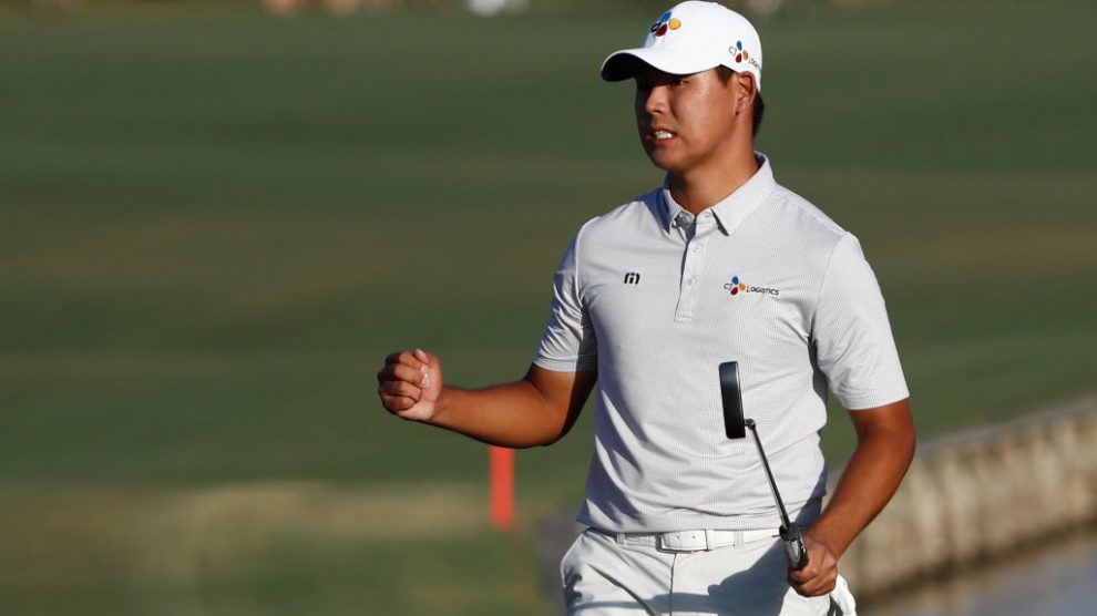 A photo of golfer Si Woo Kim